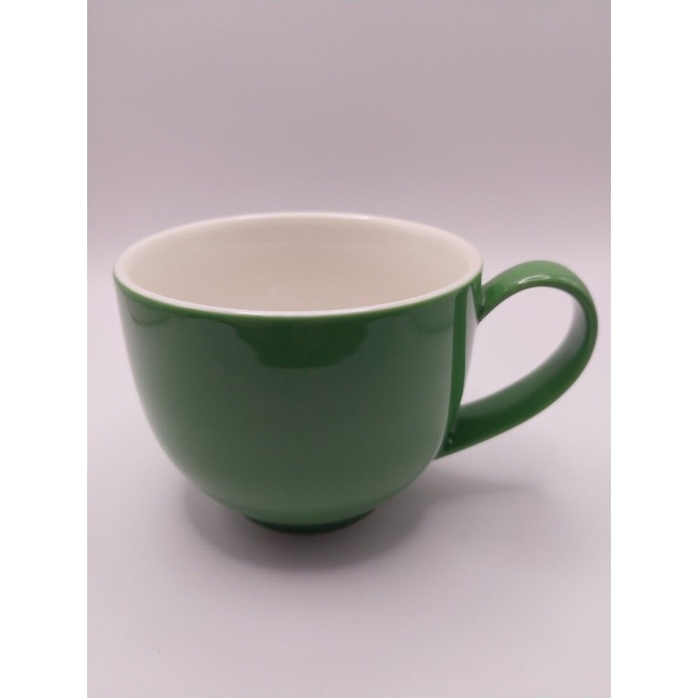 Forlife Green Ceramic Mug With White Interior Made in China Kitchen Dinnerware